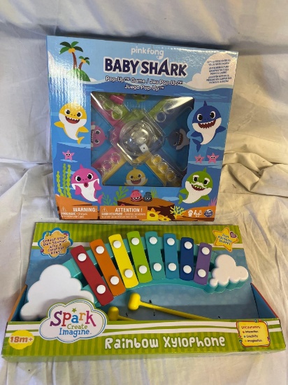 Baby Shark and Rainbow Xylophone Toys