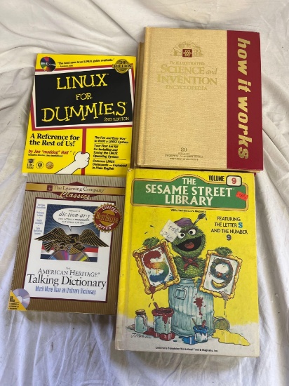 Vintage Sesame Street Books, Science and Inventions Books and Misc