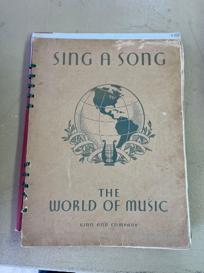 Vintage Song and Music Books