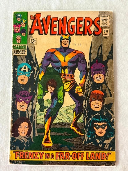 Comic - AVENGERS #30 (1966) in approx. VG cond;