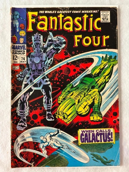 Comic - FANTASTIC FOUR #74 (1968) in approx. VG- cond;