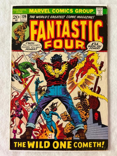 Comic - FANTASTIC FOUR #136 (1973) in approx. F- cond;