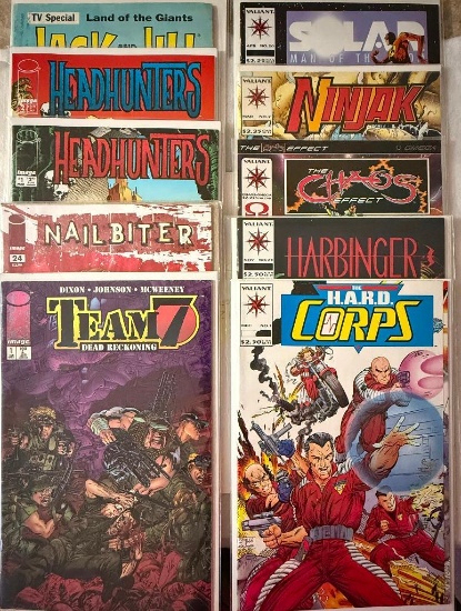 Mixed Valiant/Image Lot of 9 comics. Approx. Value Range: $30 - 60