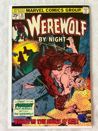 Comic - WEREWOLF BY NIGHT #35 (1975) in approx. VF+ cond;