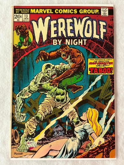 Comic - WEREWOLF BY NIGHT #13 (1974) in approx. VF- cond;