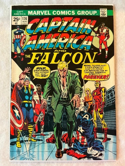Comic - CAPTAIN AMERICA #176 (1974) in approx. VF- cond;