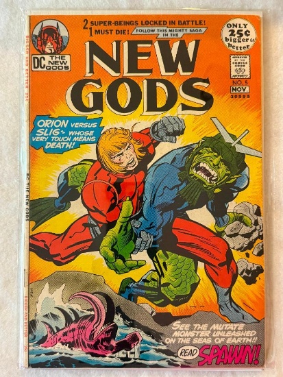Comic - NEW GODS #5 (1971) in approx. F cond;
