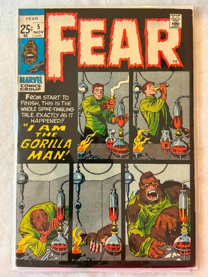Comic - FEAR #5 (1971) in approx. VF cond;