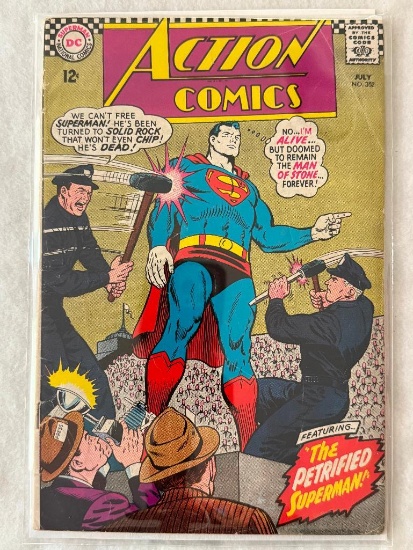 Action Comics Lot of 2 comics. Approx. Value Range: $25 - 50
