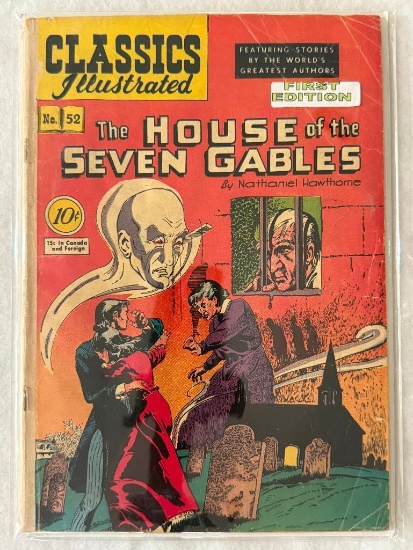 Comic - CLASSICS ILLUSTRATED #52 (1948) in approx. VG cond;