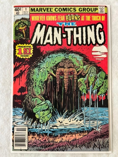 Mixed Man-thing & Creature Lot of 5 comics. Approx. Value Range: $30 - 60