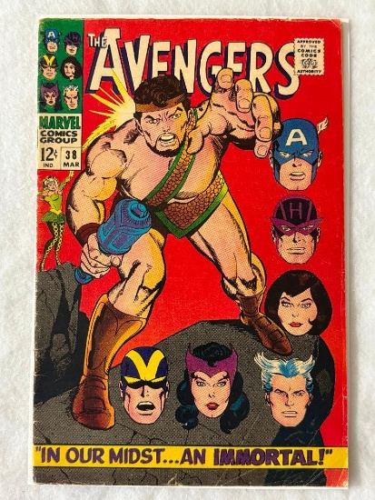 Comic - AVENGERS #38 (1967) in approx. VG+ cond;