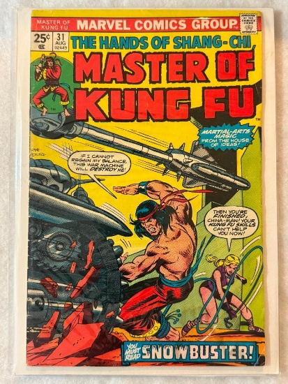 Master of Kung Fu Lot of 4 comics. Approx. Value Range: $15 - 30