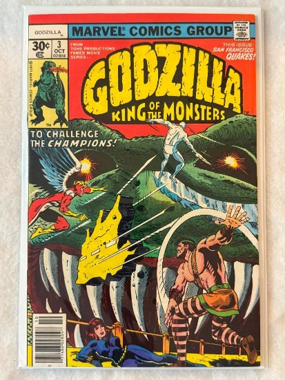 Comic - GODZILLA #3 (1977) in approx. NM- cond;