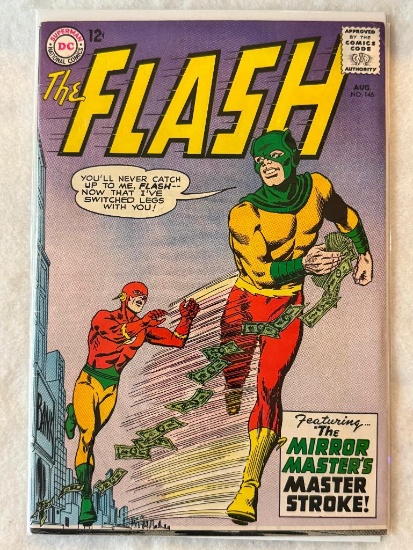 Comic - FLASH #146 (1964) in approx. VG cond;