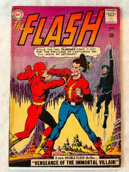 Comic - FLASH #137 (1963) in approx. VG/F cond;
