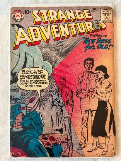 Comic - STRANGE ADVENTURES #87 (1957) in approx. G/VG cond;