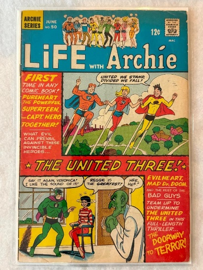 Comic - LIFE WITH ARCHIE #50 (1966) in approx. F cond;