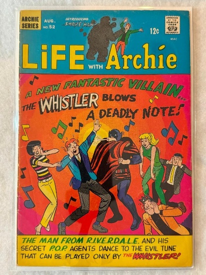 Comic - LIFE WITH ARCHIE #52 (1966) in approx. F+ cond;