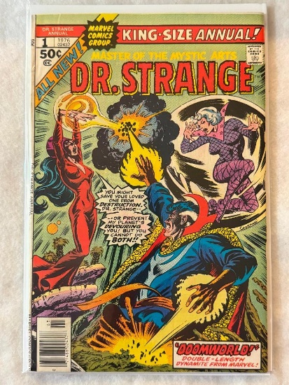 Comic - DOCTOR STRANGE ANNUAL #1 (1976) in approx. VF cond;