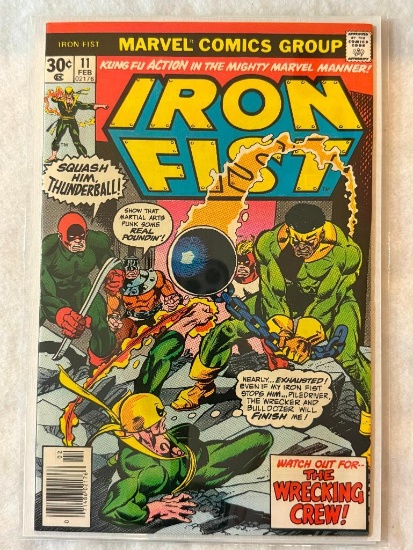 Comic - IRON FIST #11 (1977) in approx. VF/N cond;