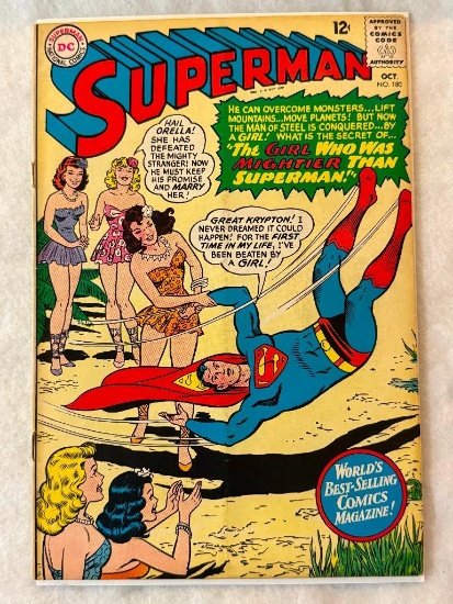 Comic - SUPERMAN #180 (1965) in approx. VG cond;