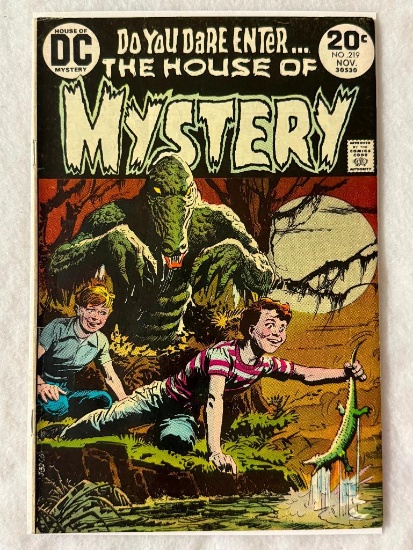 Comic - HOUSE OF MYSTERY #219 (1973) in approx. F- cond;