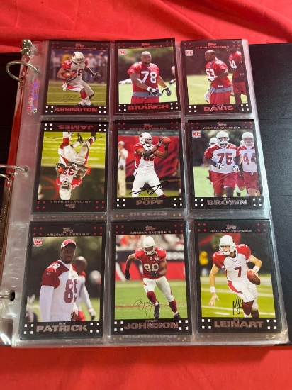 Binder Full Of Football Cards