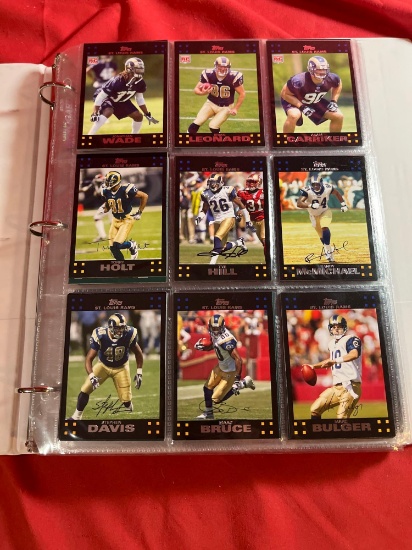 Binder Full Of Football Cards