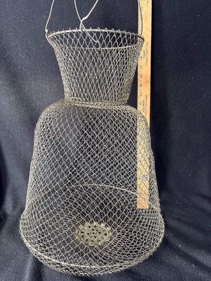 Vintage Inox Wire Fish Basket Made In France