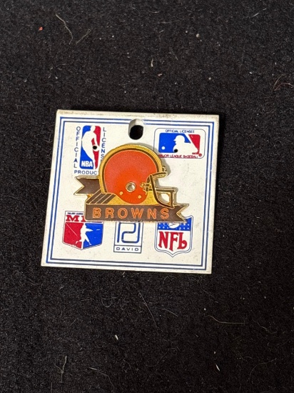 Classic Browns Football Pin