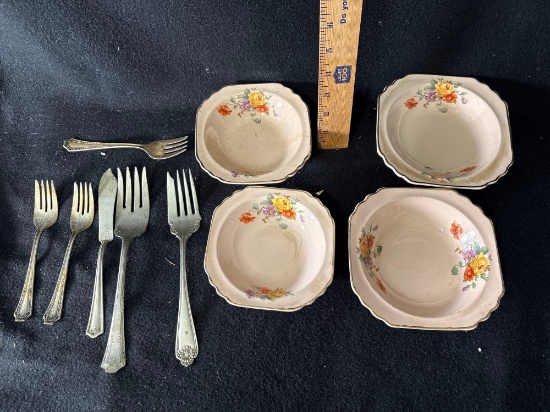 Vintage Bowls & Flatware