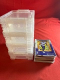 Assorted Football Cards and Card Cases