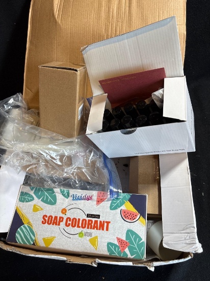 Three Boxes Assorted Crafting Supplies