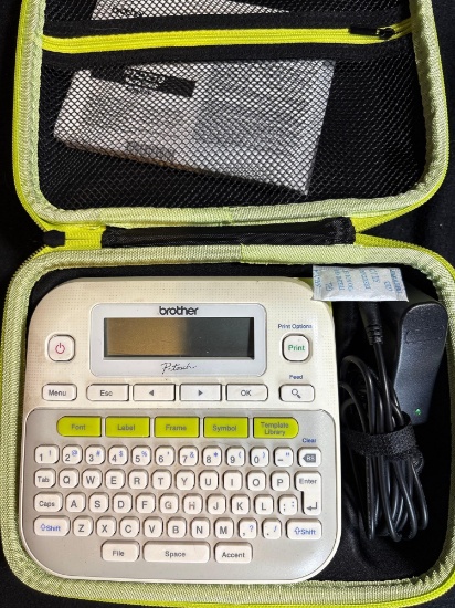 Brother P-Touch Label Maker With Case