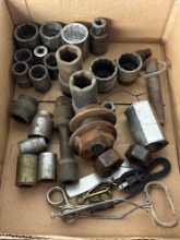 3/4 & 1 Inch Drive Sockets With Misc.