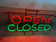 Vintage Neon Open Closed Sign