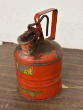 Vintage Justrite Gas Can