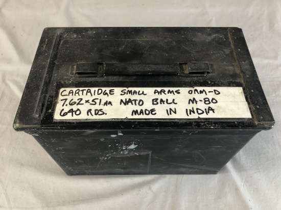 7.62 X 51 (.308) Indian 640 Rounds M-80 Ball