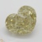 10.12 ct, Brown Yellow/VS2, Heart cut Diamond