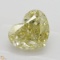 2.34 ct, Yellow/VVS2, Heart cut Diamond