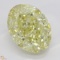 2.53 ct, Yellow/VVS2, Oval cut Diamond