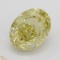 5.07 ct, Yellow/VS1, Oval cut Diamond