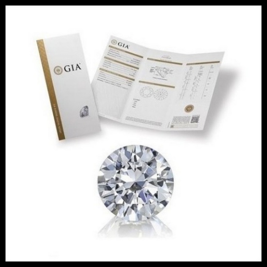 3.02 ct, Color F/VVS1, Round cut Diamond