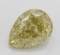 3.02 ct, Brown Yellow-VVS2, Pear cut Diamond