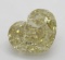 10.12 ct, Brown Yellow-VS2, Heart cut Diamond