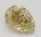 2.71 ct, Brown Yellow-VVS1, Pear cut Diamond