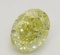 2.03 ct, Yellow-VS1, Oval cut Diamond