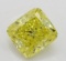 2.21 ct, Vivid Yellow-VVS2, Cushion cut Diamond
