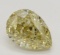 3.02 ct, Brown Yellow-VVS2, Pear cut Diamond